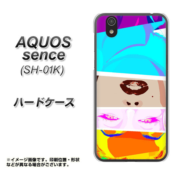 docomo アクオス センス SH-01K 高画質仕上げ 背面印刷 ハードケース【YJ211 マリリンモンローデザイン(D)】