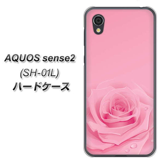 docomo アクオスセンス2 SH-01L 高画質仕上げ 背面印刷 ハードケース【401 ピンクのバラ】