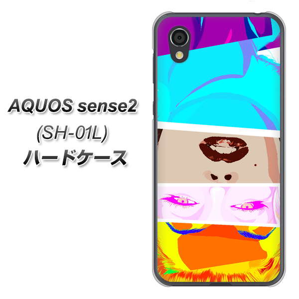 docomo アクオスセンス2 SH-01L 高画質仕上げ 背面印刷 ハードケース【YJ211 マリリンモンローデザイン(D)】