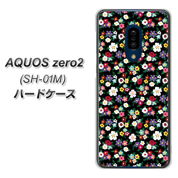 docomo アクオスゼロ2 SH-01M 高画質仕上げ 背面印刷 ハードケース【778 マイクロリバティプリントBK】