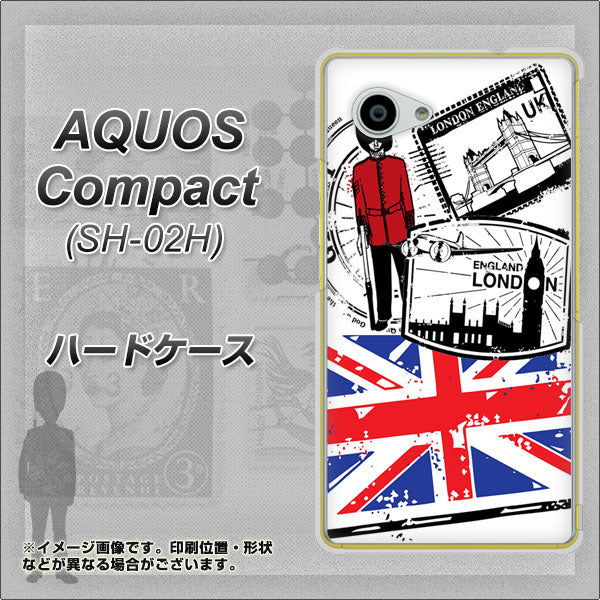 docomo アクオスコンパクト SH-02H 高画質仕上げ 背面印刷 ハードケース【574 LONDON】