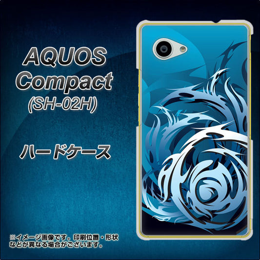 docomo アクオスコンパクト SH-02H 高画質仕上げ 背面印刷 ハードケース【731 ドラゴンサークル】