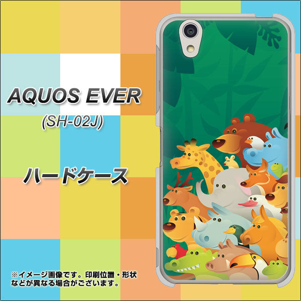 docomo アクオスエバー SH-02J 高画質仕上げ 背面印刷 ハードケース【370 全員集合】