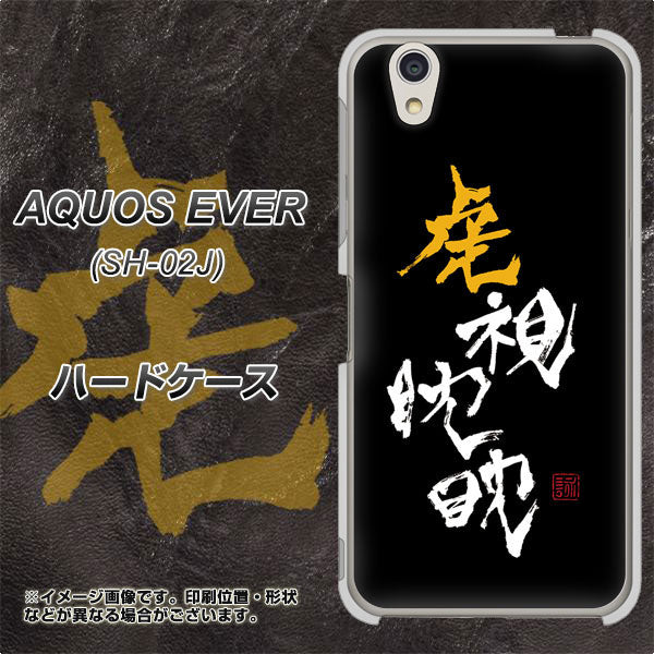 docomo アクオスエバー SH-02J 高画質仕上げ 背面印刷 ハードケース【OE803 虎視眈々】