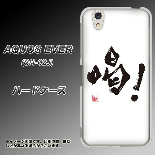 docomo アクオスエバー SH-02J 高画質仕上げ 背面印刷 ハードケース【OE845 喝!】
