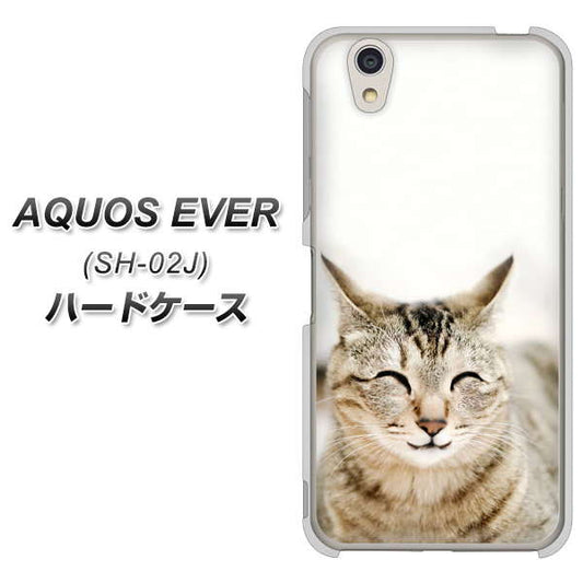 docomo アクオスエバー SH-02J 高画質仕上げ 背面印刷 ハードケース【VA801 笑福ねこ】