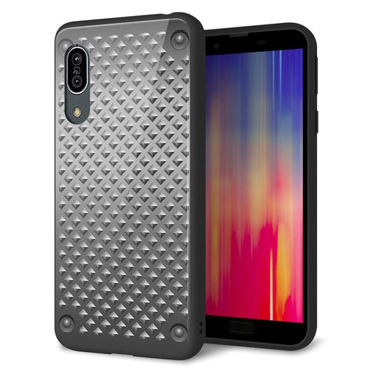 docomo アクオス センス3 SH-02M 強化ガラス&TPUスマホケース ガラプリ【570 スタックボード】