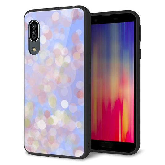 docomo アクオス センス3 SH-02M 強化ガラス&TPUスマホケース ガラプリ【YJ293 デザイン】