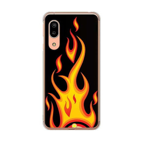 AQUOS sense3 SH-02M docomo 高画質仕上げ 背面印刷 ハードケース 【010 ファイヤー】