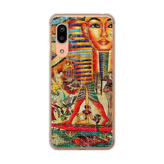 AQUOS sense3 SH-02M docomo 高画質仕上げ 背面印刷 ハードケース 【329 ナイル ツタンカーメン】