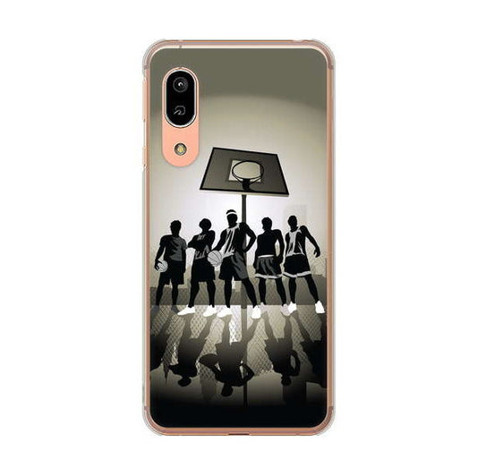 AQUOS sense3 SH-02M docomo 高画質仕上げ 背面印刷 ハードケース 【389 クールバスケ】