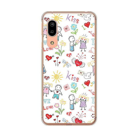 AQUOS sense3 SH-02M docomo 高画質仕上げ 背面印刷 ハードケース カップル&ファミリー