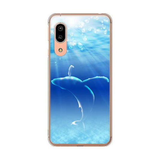 AQUOS sense3 SH-02M docomo 高画質仕上げ 背面印刷 ハードケース 海の守り神