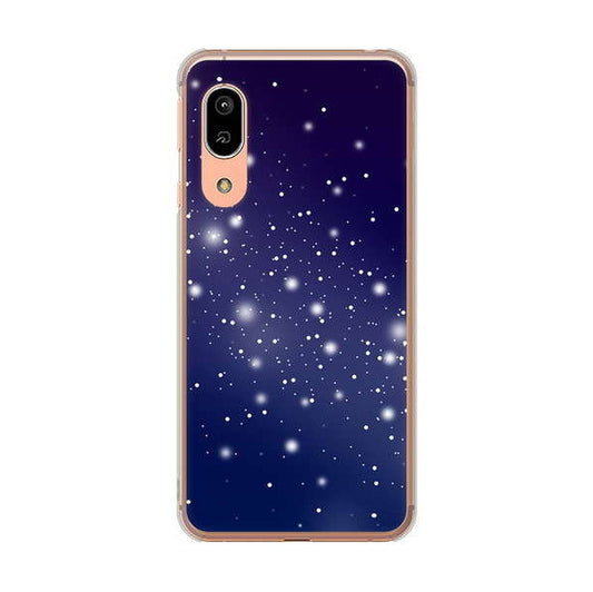 AQUOS sense3 SH-02M docomo 高画質仕上げ 背面印刷 ハードケース 【1271 天空の川】