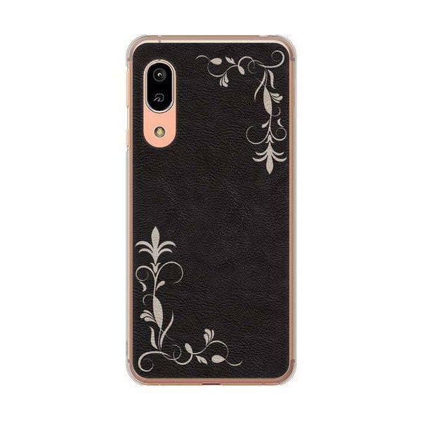 AQUOS sense3 SH-02M docomo 高画質仕上げ 背面印刷 ハードケース 【EK825 レザー風グラスフレーム】