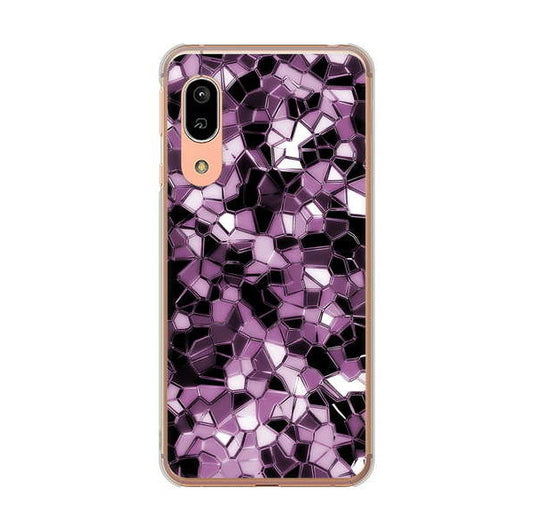AQUOS sense3 SH-02M docomo 高画質仕上げ 背面印刷 ハードケース 【EK837 テクニカルミラーパープル】