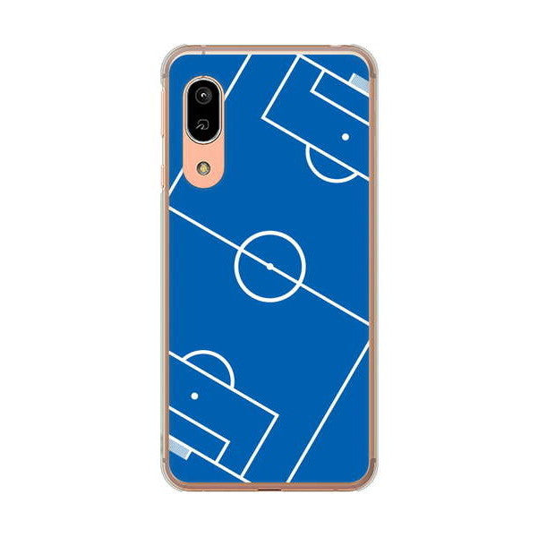 AQUOS sense3 SH-02M docomo 高画質仕上げ 背面印刷 ハードケース 【IB922 SOCCER_ピッチ】