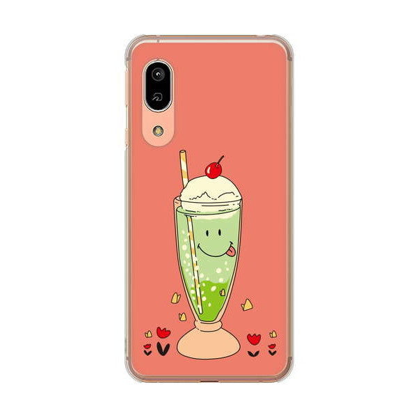 AQUOS sense3 SH-02M docomo 高画質仕上げ 背面印刷 ハードケース スイーツイラスト