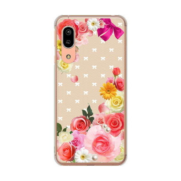 AQUOS sense3 SH-02M docomo 高画質仕上げ 背面印刷 ハードケース ロマンチックなバラ