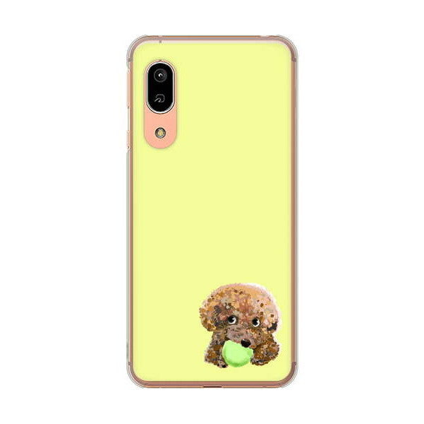 AQUOS sense3 SH-02M docomo 高画質仕上げ 背面印刷 ハードケース トイプードル&ボール