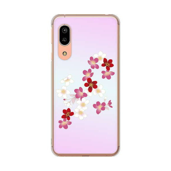 AQUOS sense3 SH-02M docomo 高画質仕上げ 背面印刷 ハードケース 和花柄