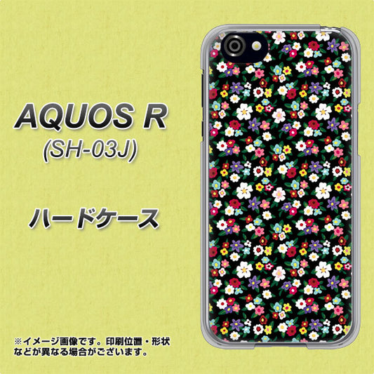 docomo アクオスR SH-03J 高画質仕上げ 背面印刷 ハードケース【778 マイクロリバティプリントBK】