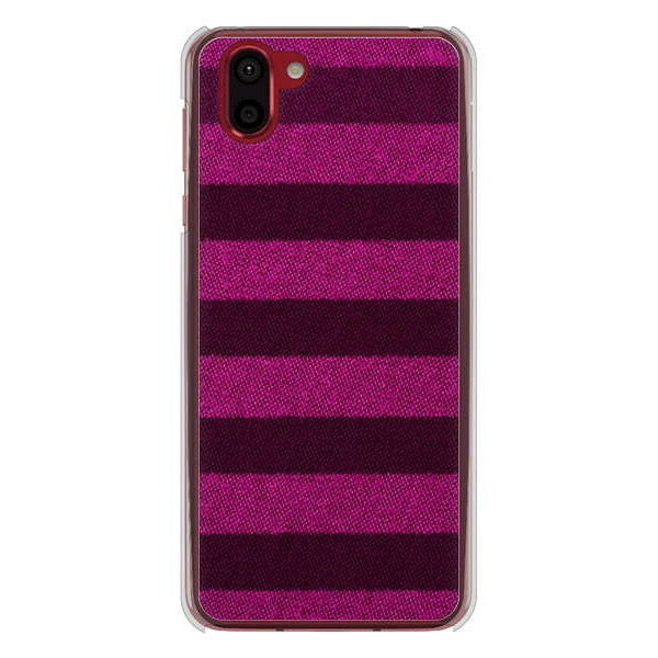 AQUOS R2 SH-03K docomo 高画質仕上げ 背面印刷 ハードケース シンプルボーダー