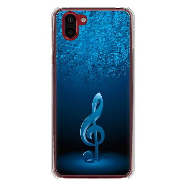 AQUOS R2 SH-03K docomo 高画質仕上げ 背面印刷 ハードケース 音符