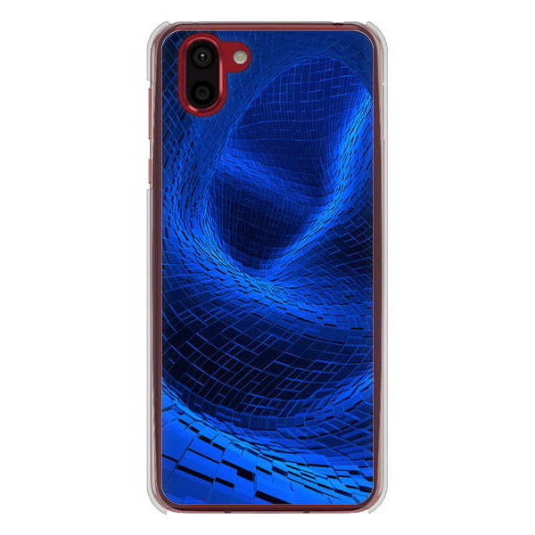 AQUOS R2 SH-03K docomo 高画質仕上げ 背面印刷 ハードケース 【1302 ワープブルー】