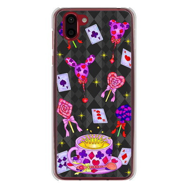 AQUOS R2 SH-03K docomo 高画質仕上げ 背面印刷 ハードケース むかいあぐる トランプティー