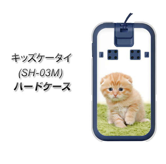 docomo キッズケータイ SH-03M 高画質仕上げ 背面印刷 ハードケース【VA802 ネコこっそり】