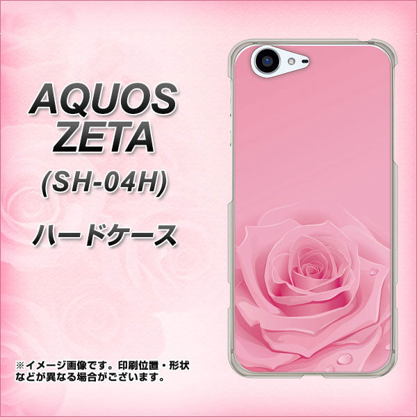 docomo アクオスゼータ SH-04H 高画質仕上げ 背面印刷 ハードケース【401 ピンクのバラ】