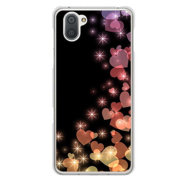 AQUOS R3 SH-04L docomo 高画質仕上げ 背面印刷 ハードケース きらめきハート
