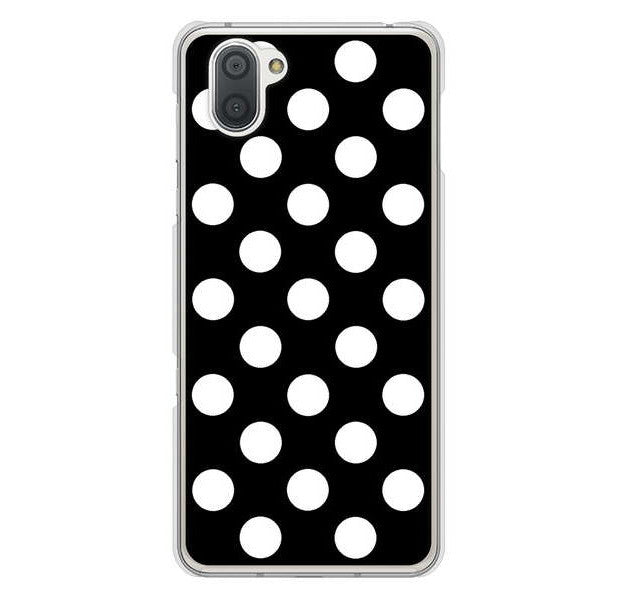 AQUOS R3 SH-04L docomo 高画質仕上げ 背面印刷 ハードケース シンプル柄(水玉)