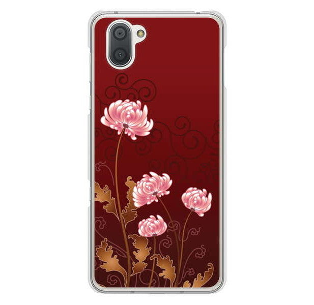 AQUOS R3 SH-04L docomo 高画質仕上げ 背面印刷 ハードケース 【375 優美な菊】