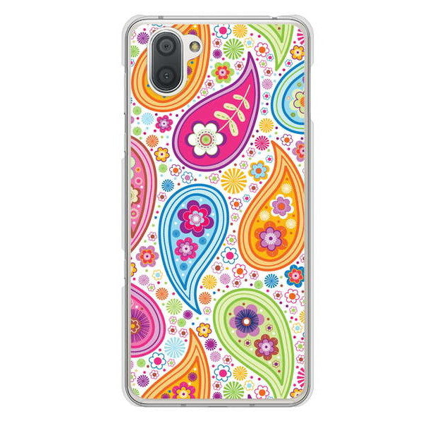 AQUOS R3 SH-04L docomo 高画質仕上げ 背面印刷 ハードケース ペイズリー