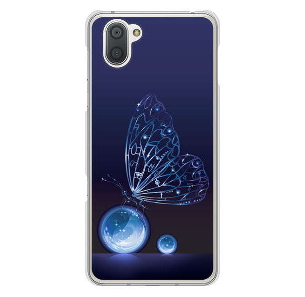AQUOS R3 SH-04L docomo 高画質仕上げ 背面印刷 ハードケース バタフライ