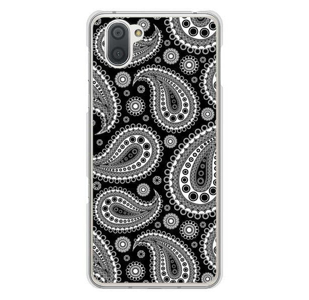 AQUOS R3 SH-04L docomo 高画質仕上げ 背面印刷 ハードケース ペイズリー