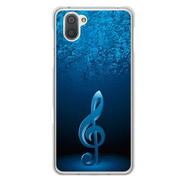 AQUOS R3 SH-04L docomo 高画質仕上げ 背面印刷 ハードケース 音符