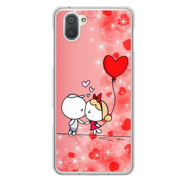 AQUOS R3 SH-04L docomo 高画質仕上げ 背面印刷 ハードケース カップル