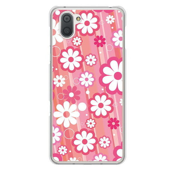 AQUOS R3 SH-04L docomo 高画質仕上げ 背面印刷 ハードケース 【751 マーガレット(ピンク系)】