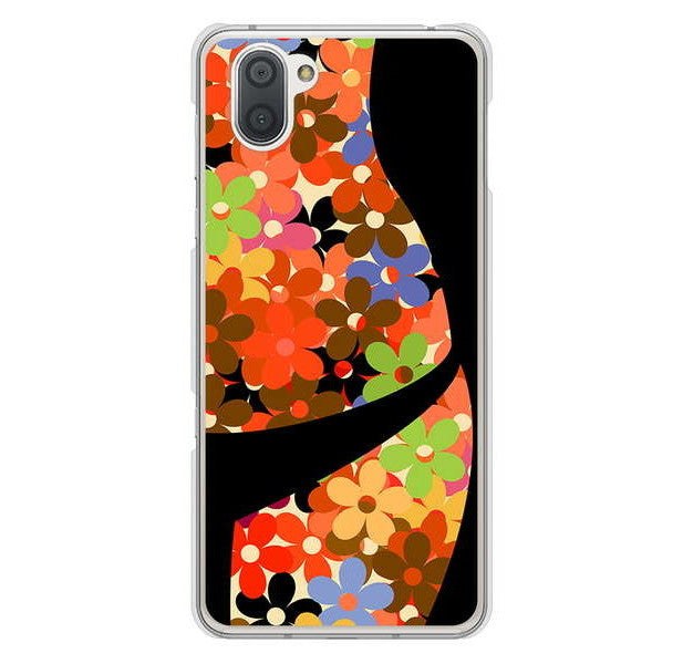 AQUOS R3 SH-04L docomo 高画質仕上げ 背面印刷 ハードケース 【1258 フラワーボディ】