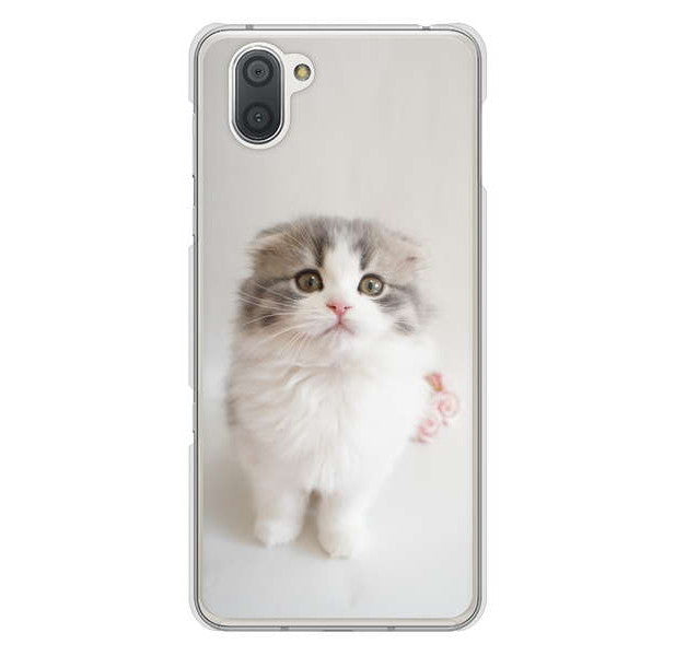 AQUOS R3 SH-04L docomo VA803 まっていますネコ ハードケース 背面印刷