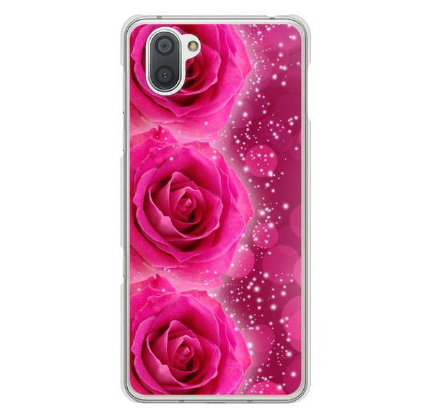 AQUOS R3 SH-04L docomo 高画質仕上げ 背面印刷 ハードケース 【VA815 3連のバラ】