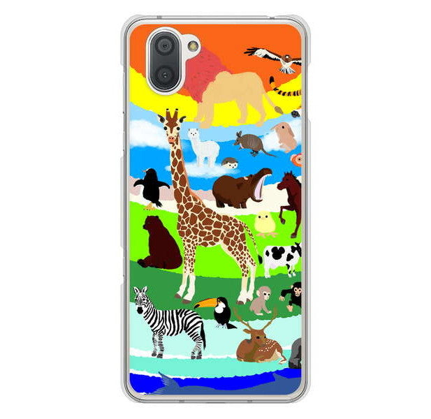 AQUOS R3 SH-04L docomo YJ201 アニマルプラネット ハードケース 背面印刷