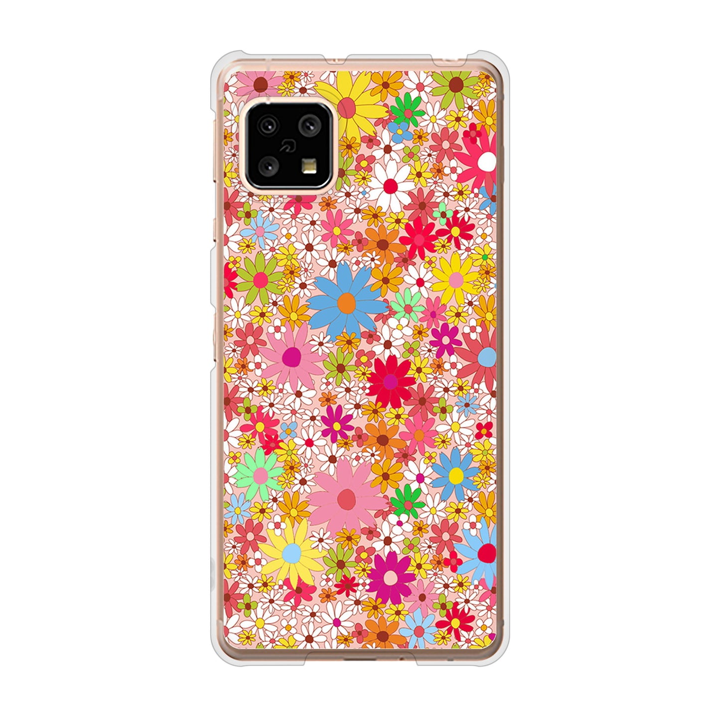 AQUOS sense4 SH-41A docomo 高画質仕上げ 背面印刷 ハードケース リバティプリント