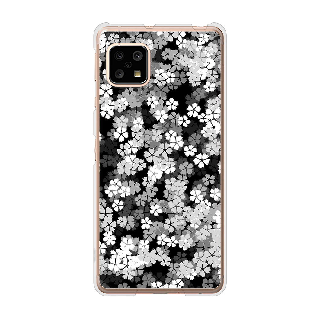 AQUOS sense4 SH-41A docomo 高画質仕上げ 背面印刷 ハードケース 【1332 夜桜】