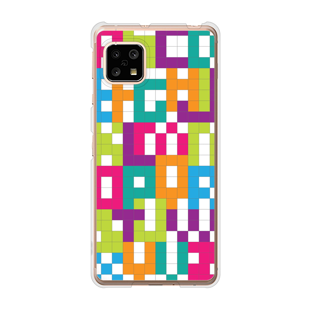 AQUOS sense4 SH-41A docomo 高画質仕上げ 背面印刷 ハードケース 【IB916 ブロックアルファベット】