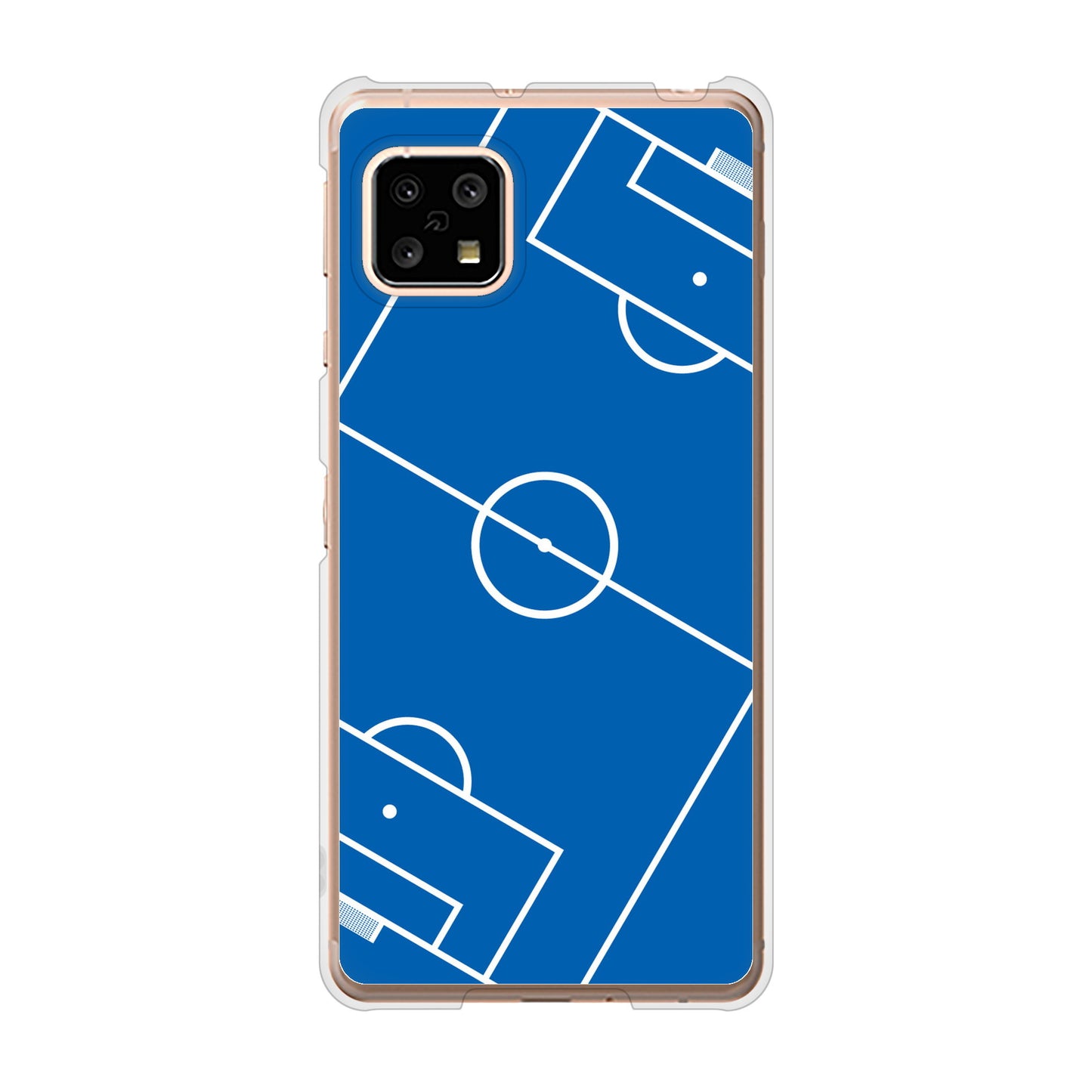 AQUOS sense4 SH-41A docomo 高画質仕上げ 背面印刷 ハードケース 【IB922 SOCCER_ピッチ】