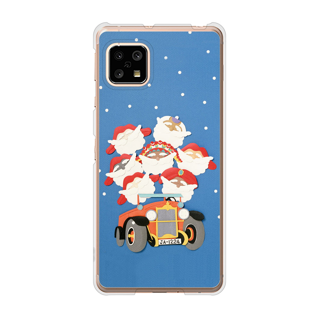 AQUOS sense4 SH-41A docomo 高画質仕上げ 背面印刷 ハードケース クリスマス